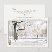 Holiday Open House: uitnodiging (Voorkant / Achterkant)