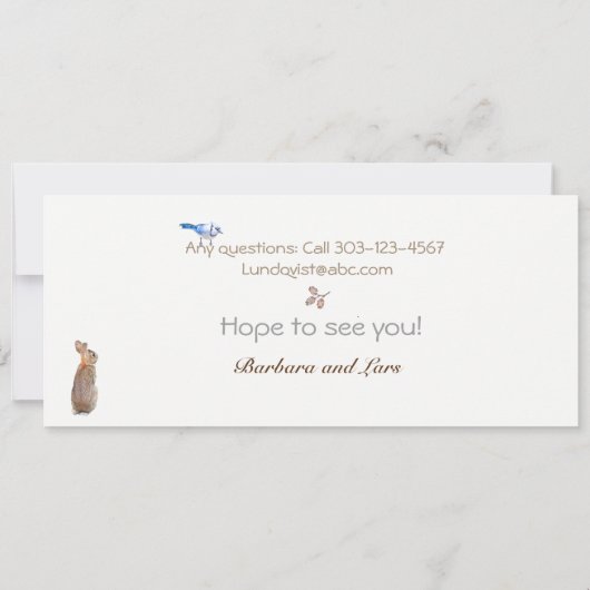 Holiday Open House:uitnodiging Kaart (Achterkant)