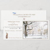 Holiday Open House:uitnodiging Kaart (Voorkant / Achterkant)