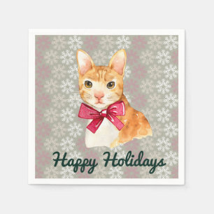 Holiday Oranje Tabby Servetten