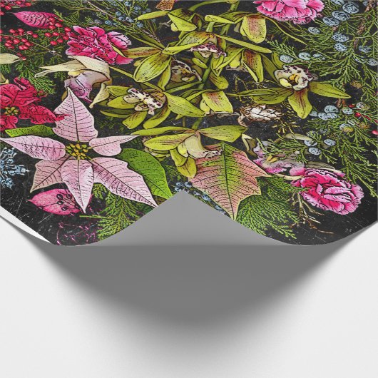Holiday Orchid Giftwrap Cadeaupapier (Hoek)
