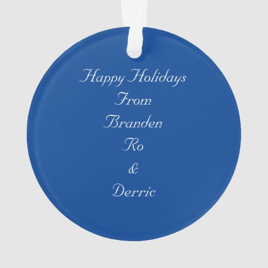 Holiday Ornament (achterkant)