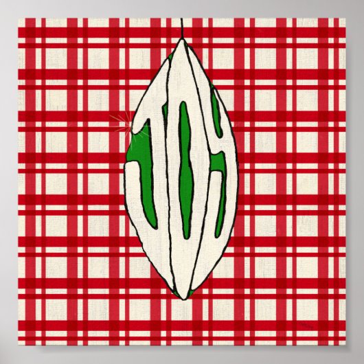 Holiday Ornament Joy Poster (Voorkant)