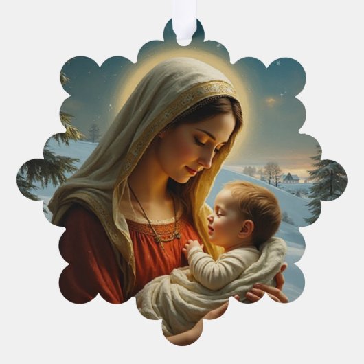 Holiday ornament kaart (Achterkant)