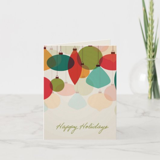 Holiday Ornaments Card Kaart (Voorkant)