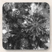 Holiday Ornaments Grayscale Drankjes Onderzetter (Voorkant)