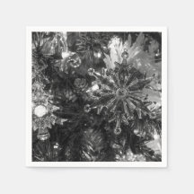 Holiday Ornaments Grayscale