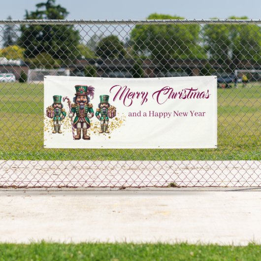 Holiday Outdoor Banner Nutcracker (Insitu)