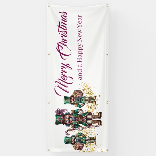 Holiday Outdoor Banner Nutcracker (Verticaal)