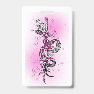 holiday package with snake badge