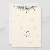 Holiday Pajama Party, reindeer and cocoa Kaart (Achterkant)