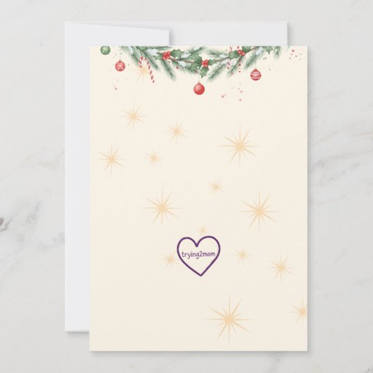 Holiday Pajama Party, reindeer and cocoa Kaart (Achterkant)