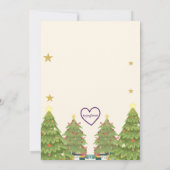 Holiday Pajama Pizza Birthday Party, reindeer Kaart (Achterkant)