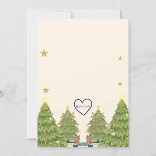 Holiday Pajama Pizza Birthday Party, reindeer Kaart (Achterkant)