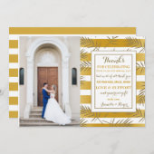 Holiday Palms Foto bedankt Kaart (Voorkant / Achterkant)