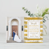 Holiday Palms Foto Dankkaart Kaart (Staand voorkant)