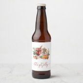 Holiday Party Bier Fles Label Etiket (Voorkant)