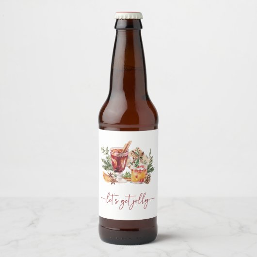 Holiday Party Bier Fles Label Etiket (Voorkant)