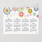 Holiday Party Colorful Funky Circles Feestdagenkaart (Achterkant)