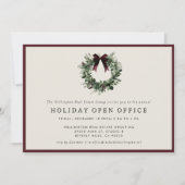 Holiday Party Festive Corporate Business Christmas Kaart (Voorkant)