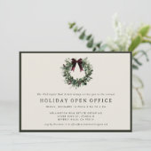 Holiday Party Festive Corporate Business Christmas Kaart (Staand voorkant)
