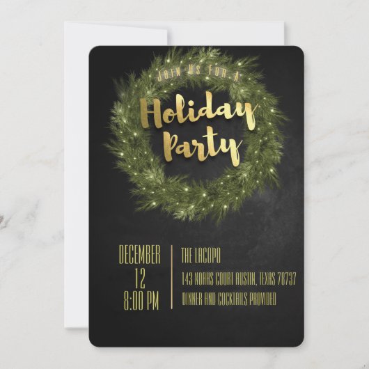 Holiday Party Invitation Custom Company Party ! Kaart (Voorkant)