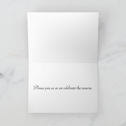 Holiday Party Invitation Gold (Binnen)