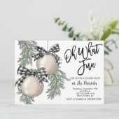 Holiday Party Invitation Kaart (Staand voorkant)