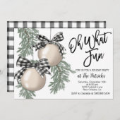 Holiday Party Invitation Kaart (Voorkant / Achterkant)