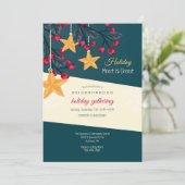 Holiday Party Invitation Kaart (Staand voorkant)