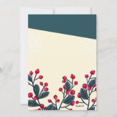 Holiday Party Invitation Kaart (Achterkant)