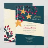 Holiday Party Invitation Kaart (Voorkant / Achterkant)