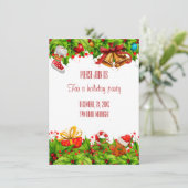 Holiday Party Invitation Kaart (Staand voorkant)