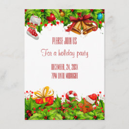 Holiday Party Invitation Kaart