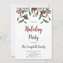 Holiday Party Invitation Kaart