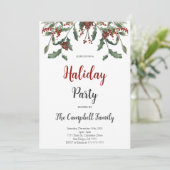 Holiday Party Invitation Kaart (Staand voorkant)