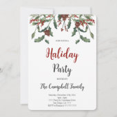 Holiday Party Invitation Kaart (Voorkant)