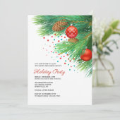 Holiday Party Invitation Kaart (Staand voorkant)