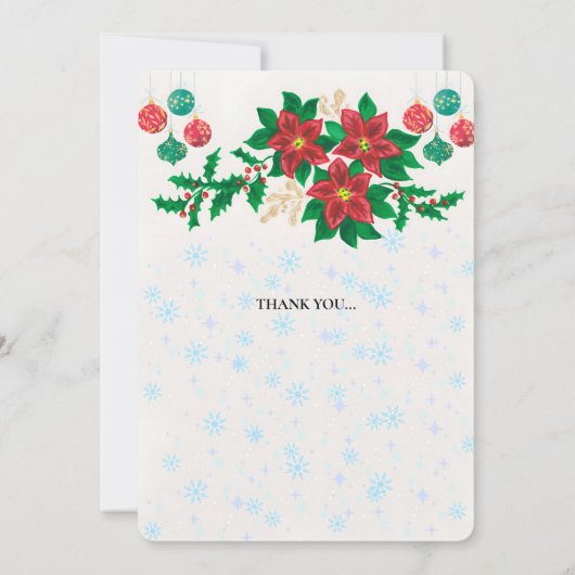 Holiday Party Invitation Kaart (Achterkant)