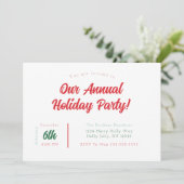 Holiday Party Invitation Kaart (Staand voorkant)