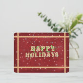 Holiday Party Invitation Kaart (Staand voorkant)