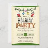 Holiday Party Invitation Kaart (Voorkant)
