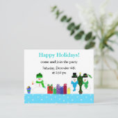 Holiday Party Invitation Kaart (Staand voorkant)