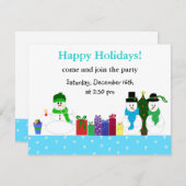 Holiday Party Invitation Kaart (Voorkant / Achterkant)