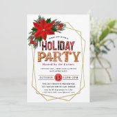 Holiday Party Invitation Kaart (Staand voorkant)