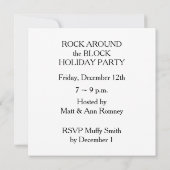 Holiday Party Invitation Kaart (Achterkant)