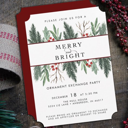 Holiday Party Invitation Kaart