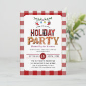 Holiday Party Invitation Kaart (Staand voorkant)