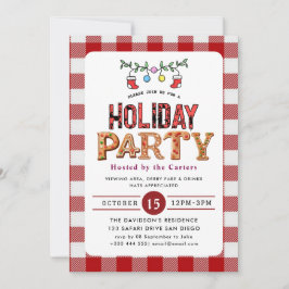 Holiday Party Invitation Kaart