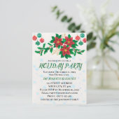 Holiday Party Invitation Kaart (Staand voorkant)